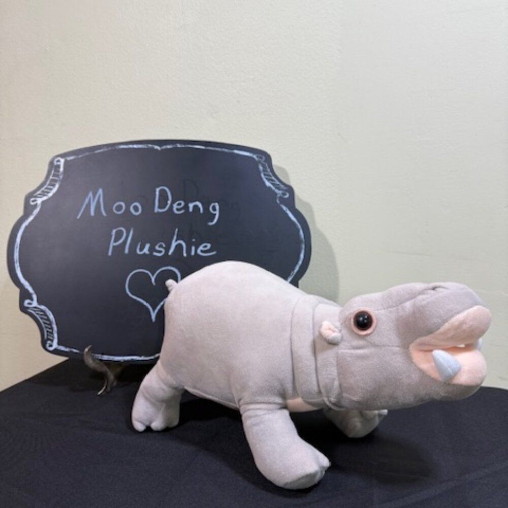 Moo Deng pygmy hippo plushie
